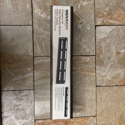 SIGNAMAX High-Density Modular (24458MD-C5E) 24 Port Patch Panel 110-IDC To RJ45