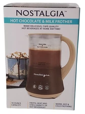 Nostalgia Hot Chocolate & Milk Frother 30oz Heat Any Beverage New in Box