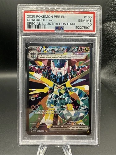 2025 POKEMON PRE EN-PRISMATIC EVOLUTIONS #165 DRAGAPULT EX PSA 10