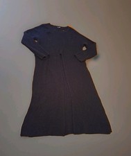 Gothic 90s Metal Fashion Nova Distressed Black Sweater Dress XL Retro Waist Slit