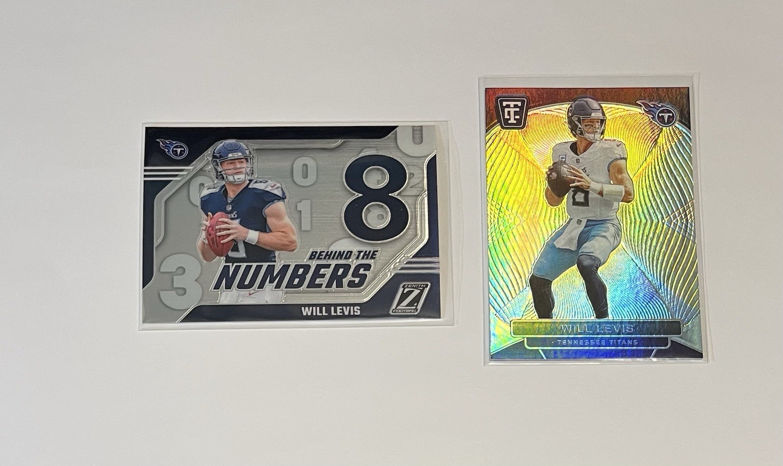 Will Levis 2023 Zenith Behind The Numbers #29 & 2024 Totally Certified #91