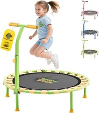 36'' Mini Trampoline Kids 3-6 Foldable  Spring-Free Small Toddler Trampoline
