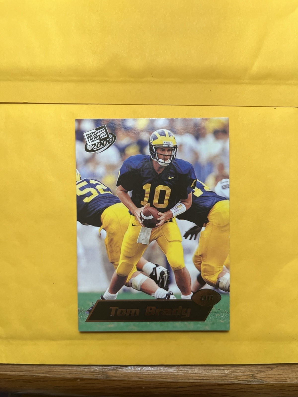 2000 Press Pass Tom Brady Rookie Card - RC #37 Michigan Wolverines