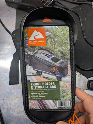 Ozark Trail Phone Holder & Storage Bag, Black
