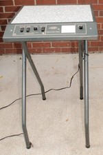 VINTAGE AMC FOLDING/PORTABLE PROJECTOR TABLE 7 AMPS, 120 VOLTS 35" TALL