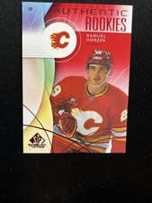 24-25 UD SP Game Used Hockey Red Authentic Rookies 232 Samuel Honzek