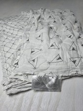 TWO Organic Muslin Swaddling Receiving Blanket 47" x 47"