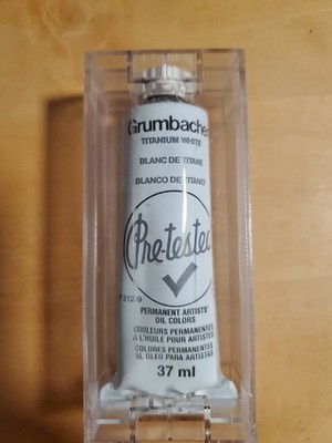 Grumbacher Titanium White Vintage Pre-Tested Artists Oil Paint 37 ml 1.25