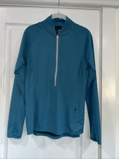 Golite Women’s Size M Teal 1/2 Zip Base Layer