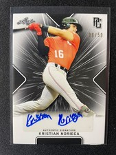 2021 Leaf Perfect Game Kristian Noriega Black Autograph #38/50!!!