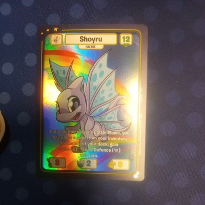 NEW Neopets BATTLEDOME Faerie Shoyru 1ST EDITION HOLOGRAPHIC FOIL