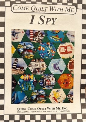  I Spy  4  Hexagon Template By Come Quilt With Me Pieced I Spy Quilt CQISPY4