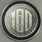 1981 Spokane Washington Centennial Rare Coin 1 Troy Oz .999 Fine Silver Round