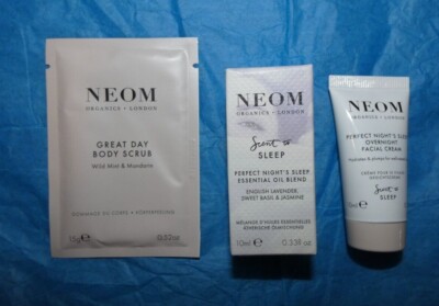 NEW NEOM ORGANICS Scent Essential Oil Overnight Facial Cream Body Scrub