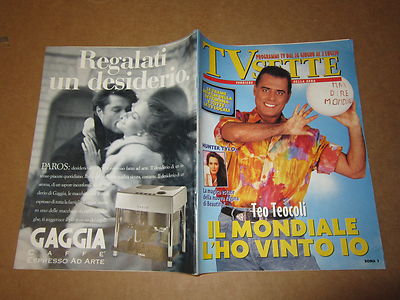 TV MAGAZIN SEVEN NR. 25/1994 TEO TEOCOLI H.TYLO MARCO PANTANI