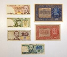 Konvolut Geldscheine ~ 6 x Polen ~