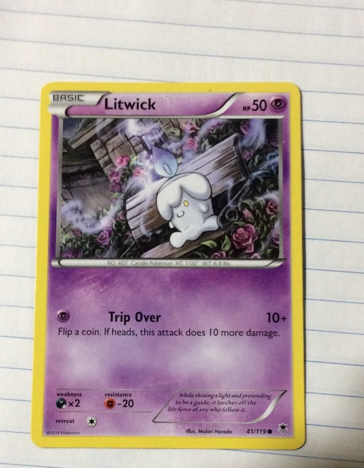 Pokémon TCG Litwick Phantom Forces 41/119 Regular Common