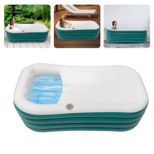 Foldable Bathtub Adult Large Shower Soaking Folding Water Spa Bath Tub Portable - Picture 6 of 20
