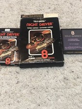 Tele-Games Atari 2600 Night Driver Game with box and instructions image