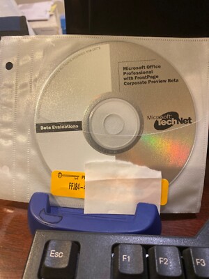 RARE NEW AUTHENTIC Microsoft Office Professional with Frontpage Corp Beta+ Keys
