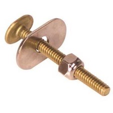 Proplus 801010 1/4 in. x 3-1/2 in. Brass Toilet Bolt
