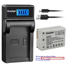 Kastar Battery LCD Charger for Canon NB-7L CB-2LZ Canon PowerShot G11 Camera