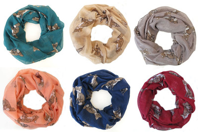 Loop Schal Schlauchschal Rundschal Fuchs Tiermuster XXL Neu Tuch