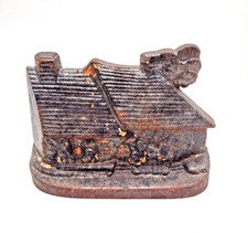 Fermaporta vintage casetta ghisa fermaporta villaggio inglese porta libro rustico deco