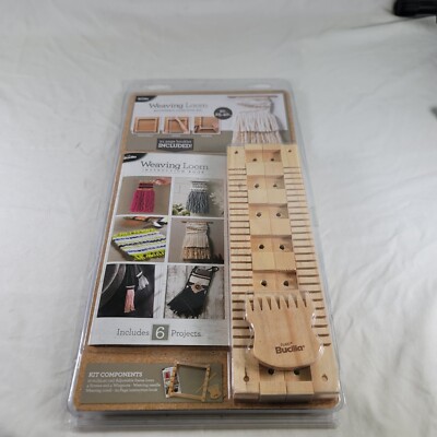 Plaid Bucilla 10'' Weaving Loom Adjustable Loom Tool Kit