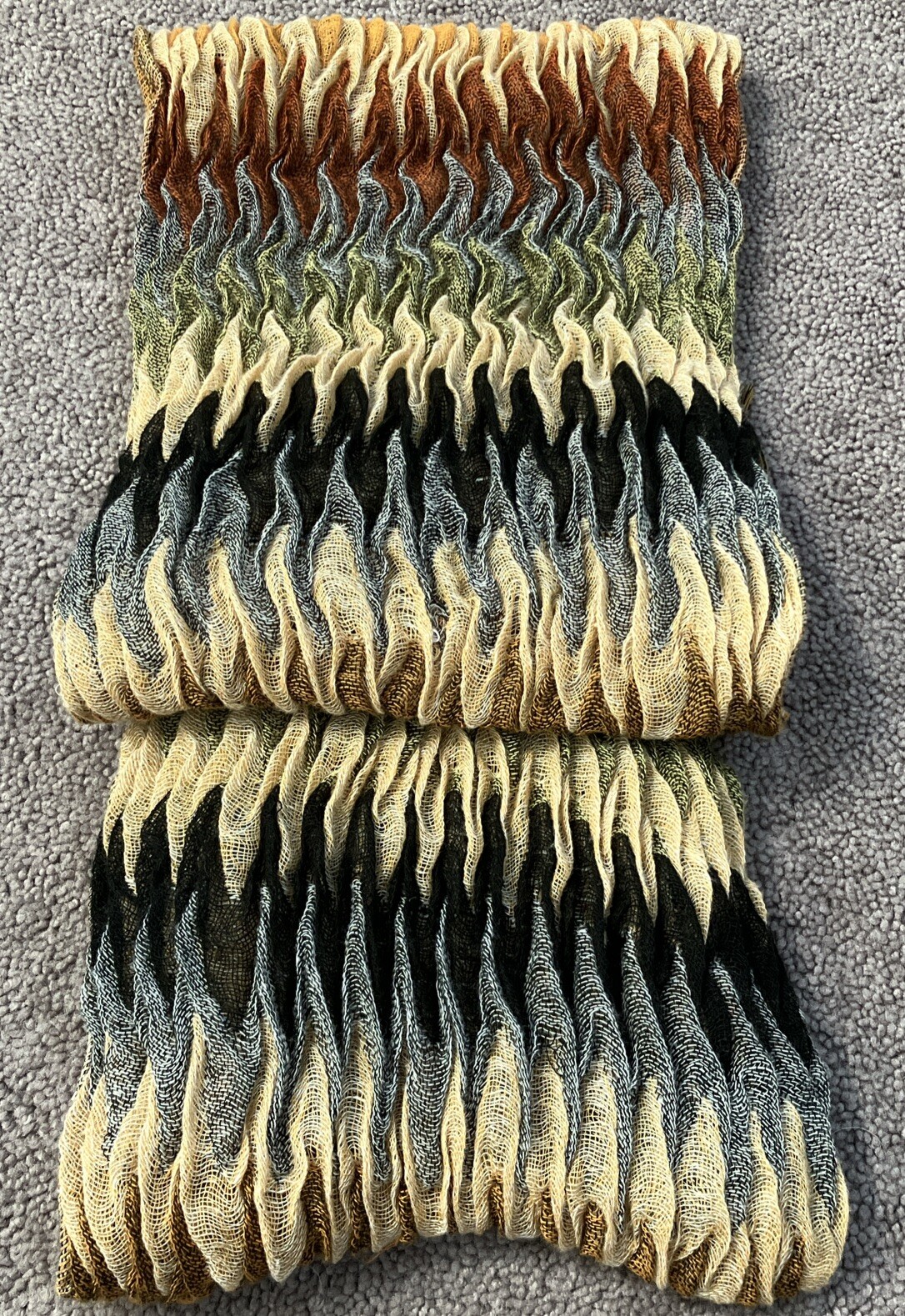 BEAUTIFUL MULTI COLORED STRETCH SCARF - image 6