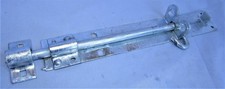 10" Galvanised Brenton Slip Bolt & Fitting Zinc Plated Garden Gate Shed Lock D11
