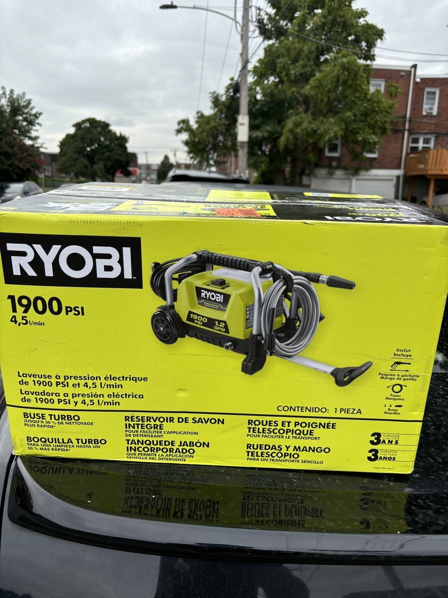Ryobi GPM Electric Pressure Washer 1900 Psi