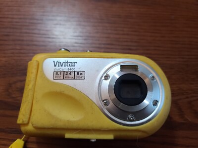 Vivitar ViviCam 8400 8.1 MP Digital Camera Yellow Tested Under