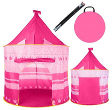Tenda da Gioco per Bambini Bambina Rosa Cameretta Giardino Esterno Pieghevole