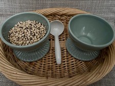 Mint Green Bowls in Basket Practical Life Lesson by Idlewild Montessori