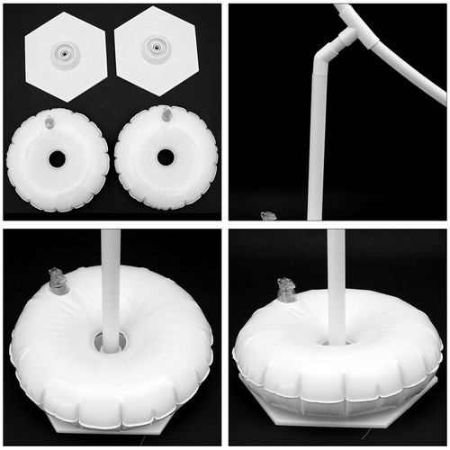 Balloon Column Stand Round Circle Frame Balloon Arch Stand Kit 59.1''Ⓚ☮(c - Picture 4 of 15