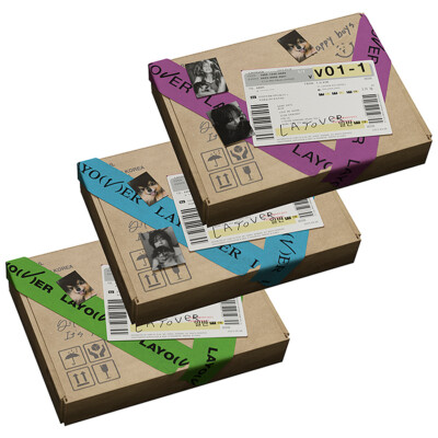 【新品未開封トレカ付き】テテ LAYOVER アルバム3セット トレカ付き BTS V LAYOVER Album 3 Ver SET+WEVERSE Ver SET/3CD+QR Card+