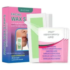 Facial Wax strips for Hair Removal Woman's face & lips- 30strips & All Skins ty