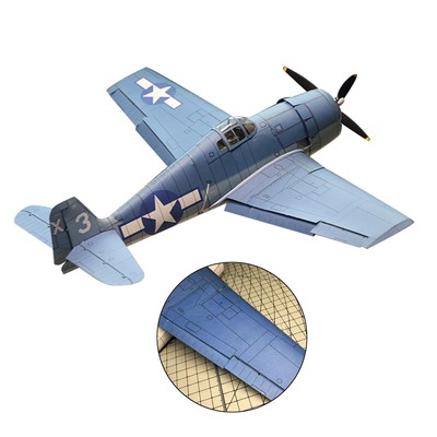DIY 1:32 Grumman F6F-3 Hellcat Fighter Paper Model Aviation Model Kit