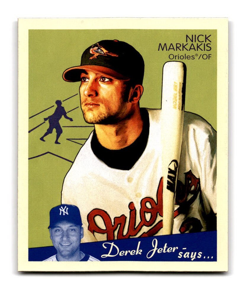 2008 Upper Deck Goudey Mini Blue Back Nick Markakis #21