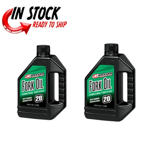Maxima 56916 Fork Oil With Warranty Maxima Motorcycle Fork Oil - 15W Viscosity, 16 Oz Bottle For MX And Dirt Bikes Motorcycle Suspension Oil
