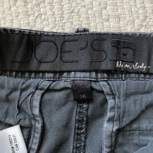 JOE'S JEANS SHORTS SZ 25 X 4" Black COTTON - Picture 6 of 9