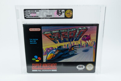 Super Nintendo *F-Zero* SNES New / Neu VGA 85+ Near Mint+ Italian