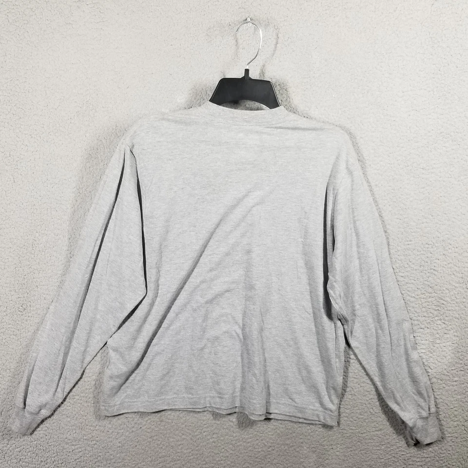 Nike Mujer Tenis Boxy Manga Larga Camiseta Pequeña W12408 Gris Calce Suelto Nueva Foto 2 de 4