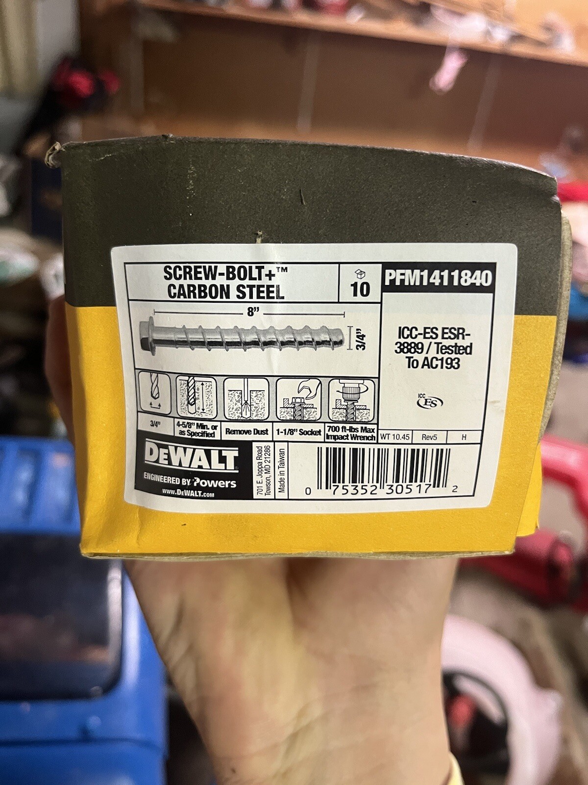 dewalt concrete anchor bolts eBay