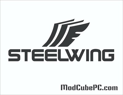 Enermax Steelwing Logo Computer Case Window Applique Vinyl Decal (Color Choices)