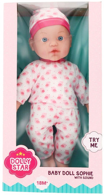 Dolly Star Babypuppe Sophie 40cm  mit Geräuschen ab 18 Monaten 002