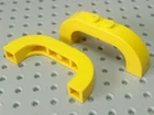 Lego Arch, Curved Top 1x6x2 [6183 / 24434] Yellow x2