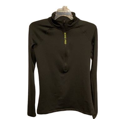 nike women's pro hyperwarm half zip long sleeve shirt