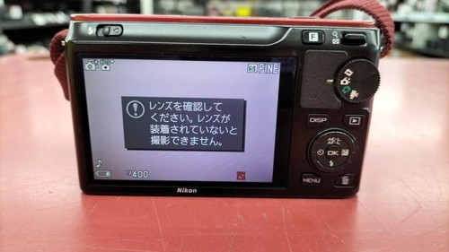 Nikon 1 J1 Digital Camera w/Battery & Charger Red Used From Japan - Picture 8 of 9